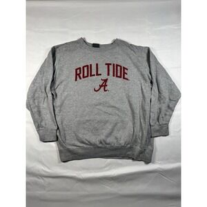 Vintage Style Alabama Roll Tide Sweatshirt MV Sport XXL Gray Crewneck Pullover
